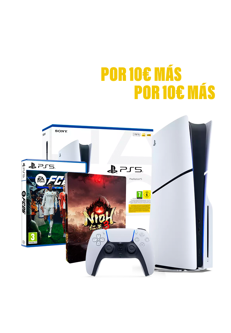 Consola PS5 + Nioh 3 por 10€ más + EA Sports FC 26 por 10€ más