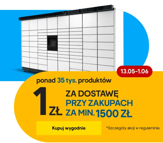 ponad 35 tyś. produktów 1 zł za dostawę przy zakupach za min. 1 500 zł