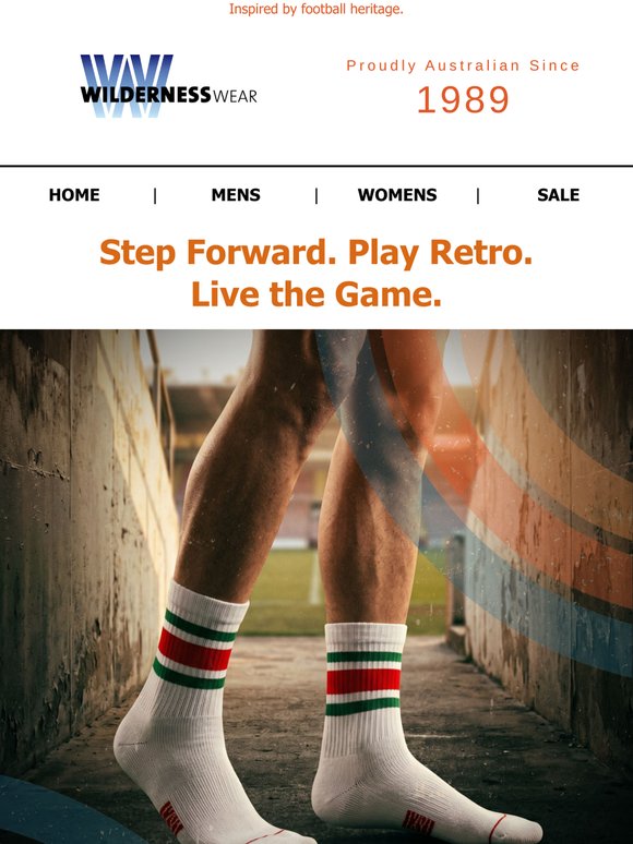 World Cup Colours. Retro Active Performance.