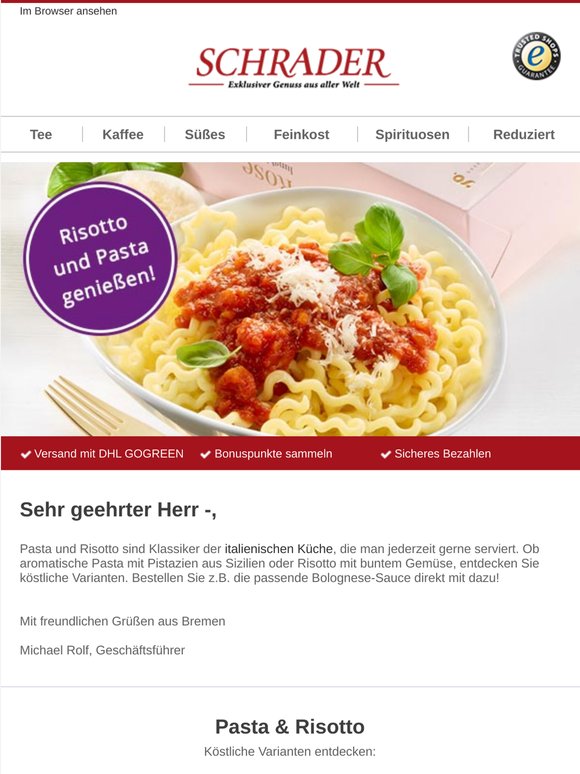 Einfach lecker: Pasta & Risotto in bunten Varianten!