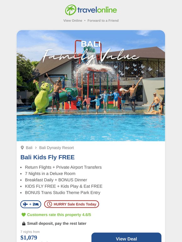 Deals Ending: Save Now, Travel Whenever