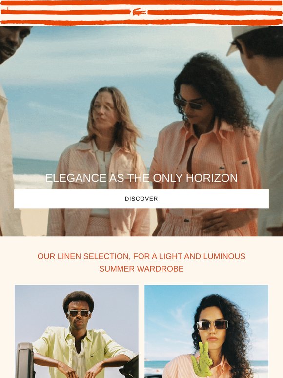 Set course in Lacoste Linen