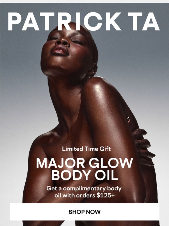 Complimentary Body Oil, On Us ✨
