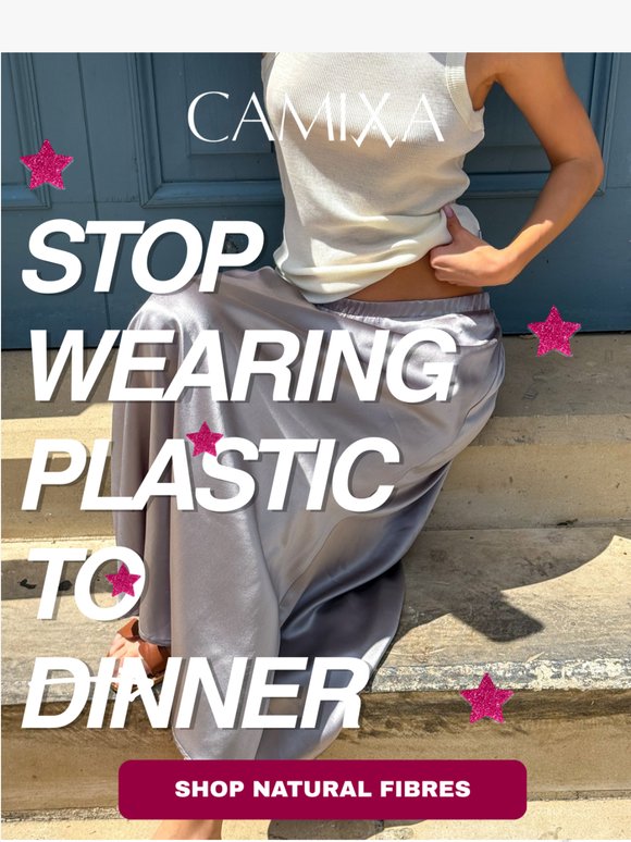 Plastic isn't a personality trait ✋