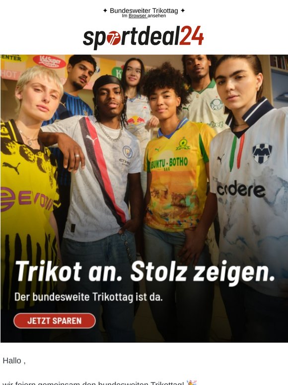 Dein Verein. Dein Trikot. Dein Tag.