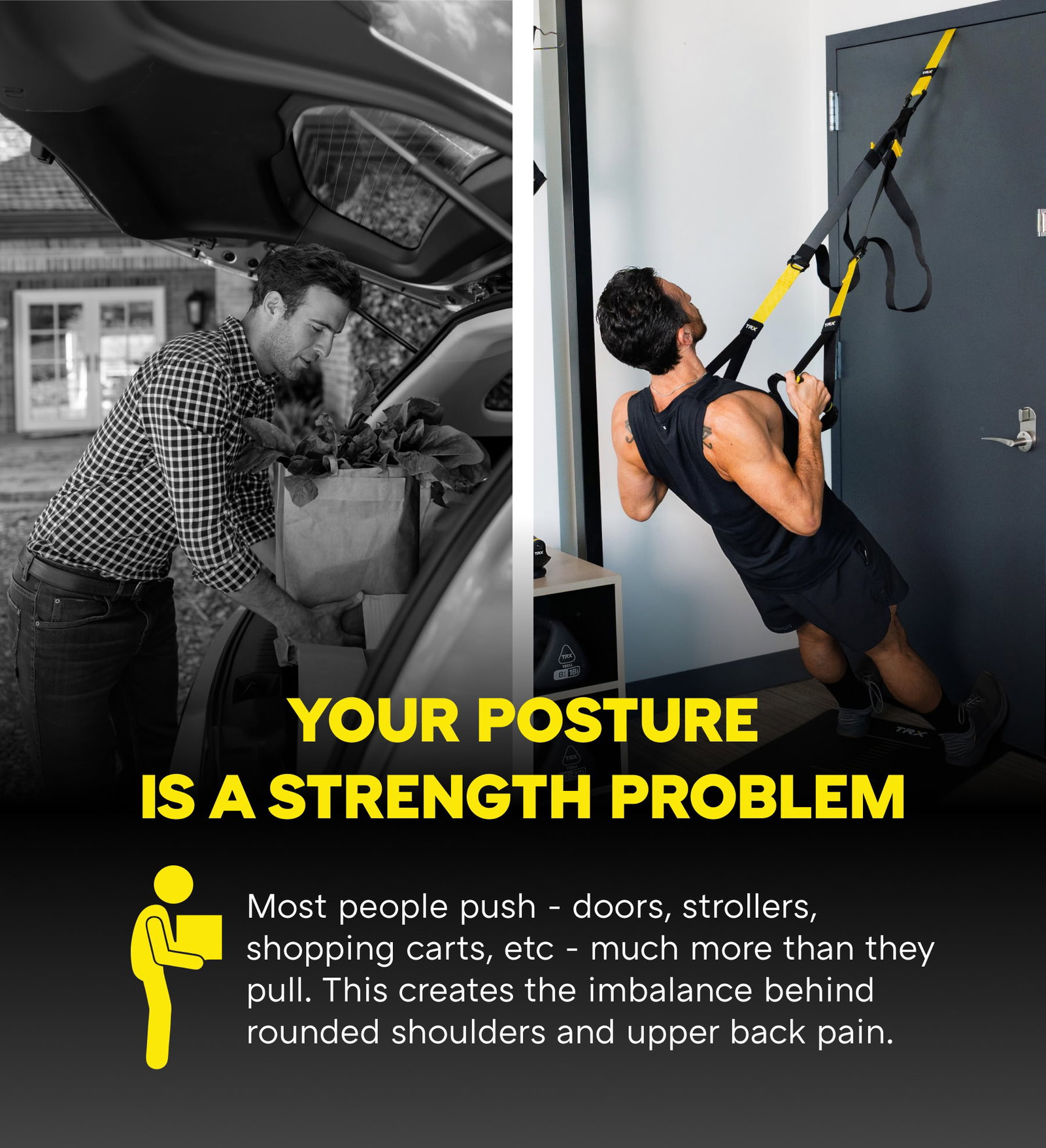 YOU MIGHT BE DOING 50 SQUATS A DAY Without even realizing it. |We sit too much, on too many cushioned surfaces. Our underdeveloped glutes, quads, and stabilizers leave us weak, unstable, and more likely to fall as we get older.