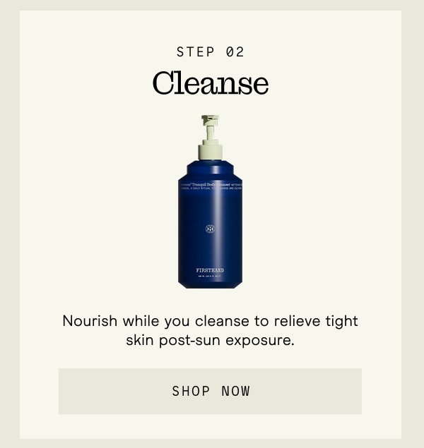 Cleanse with our Body Cleanser