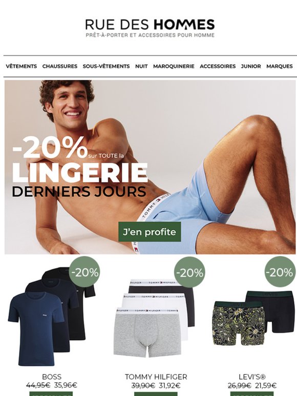🔥 Plus que quelques jours pour profiter de -20% sur toute la lingerie