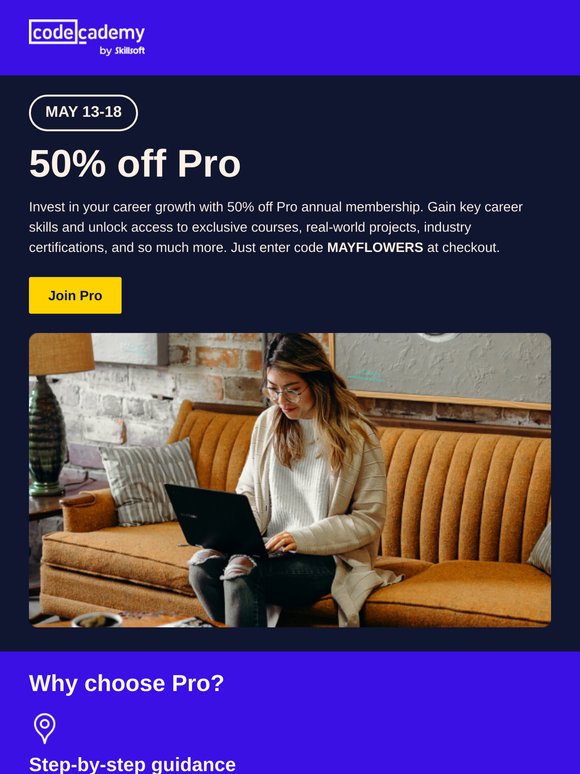 Join Pro for 50% off