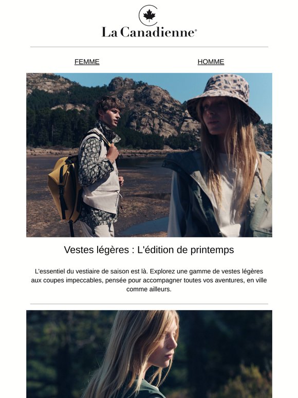 Vestes légères : l'édition de printemps