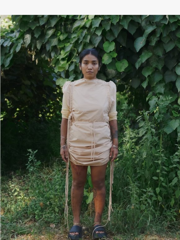 New Arrivals - Organic Cotton Poplin in Andradita Sand