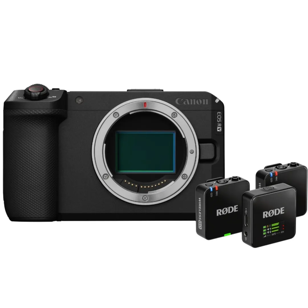 Canon EOS R6 V Body Limited Ed Kit w/ RØDE Wireless GO (Gen 3) Microphone