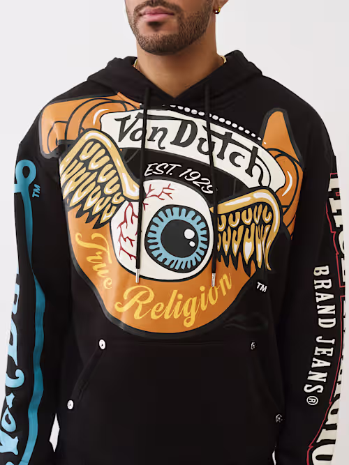 SHOP TRUE RELIGION X VON DUTCH LOGO HOODIE