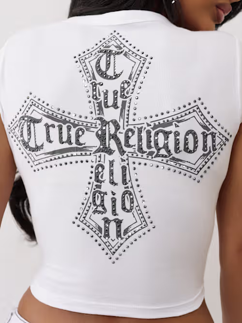 SHOP CRYSTAL LOGO CREST BABY TEE