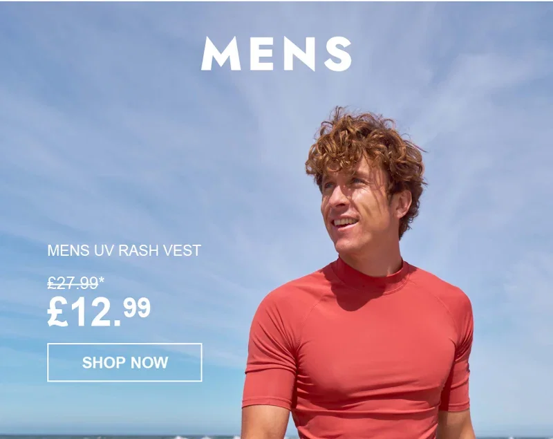 Mens UV Rash Vest