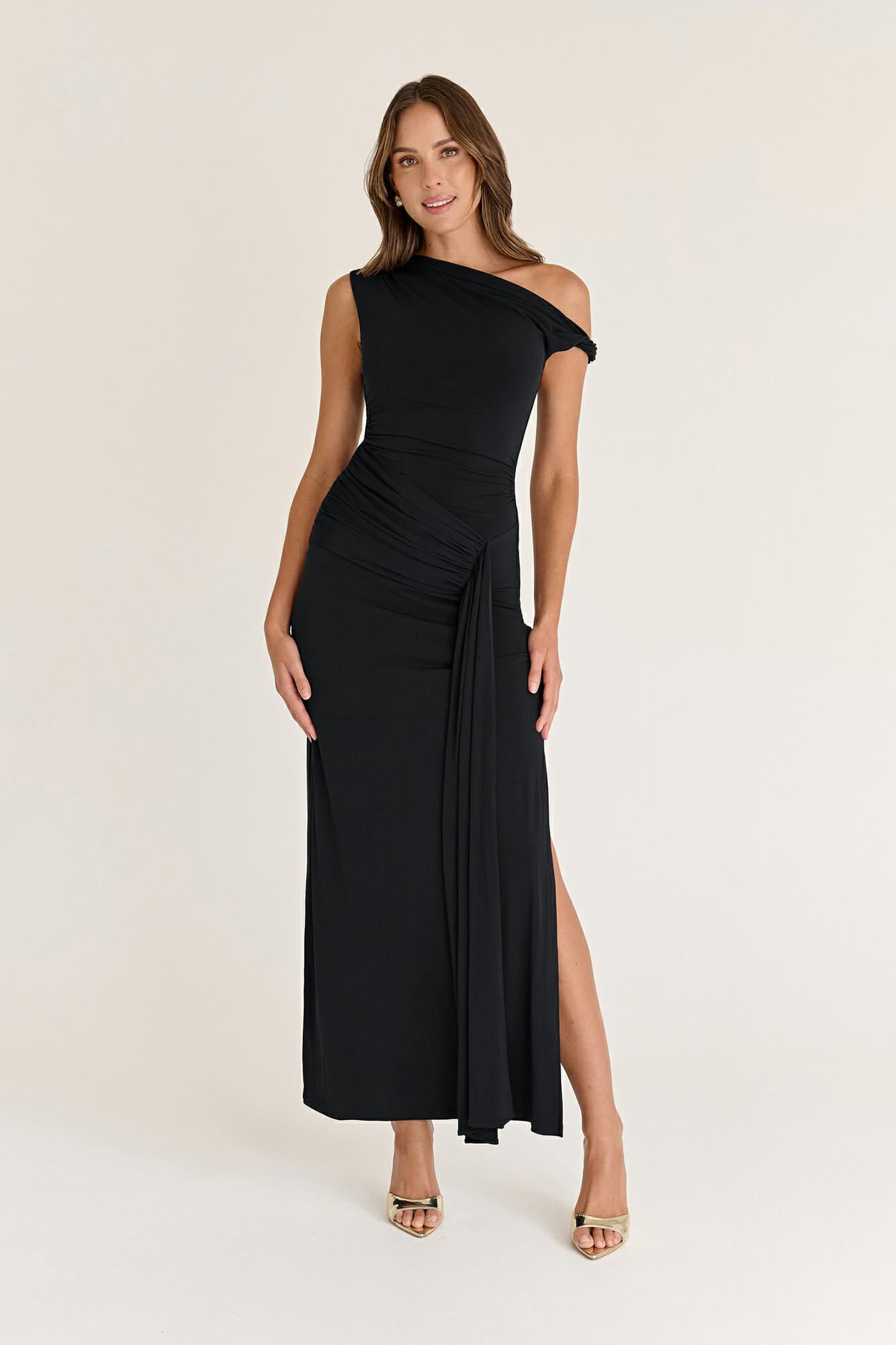 Image of Armiano Maxi Dress - BLACK, 8
