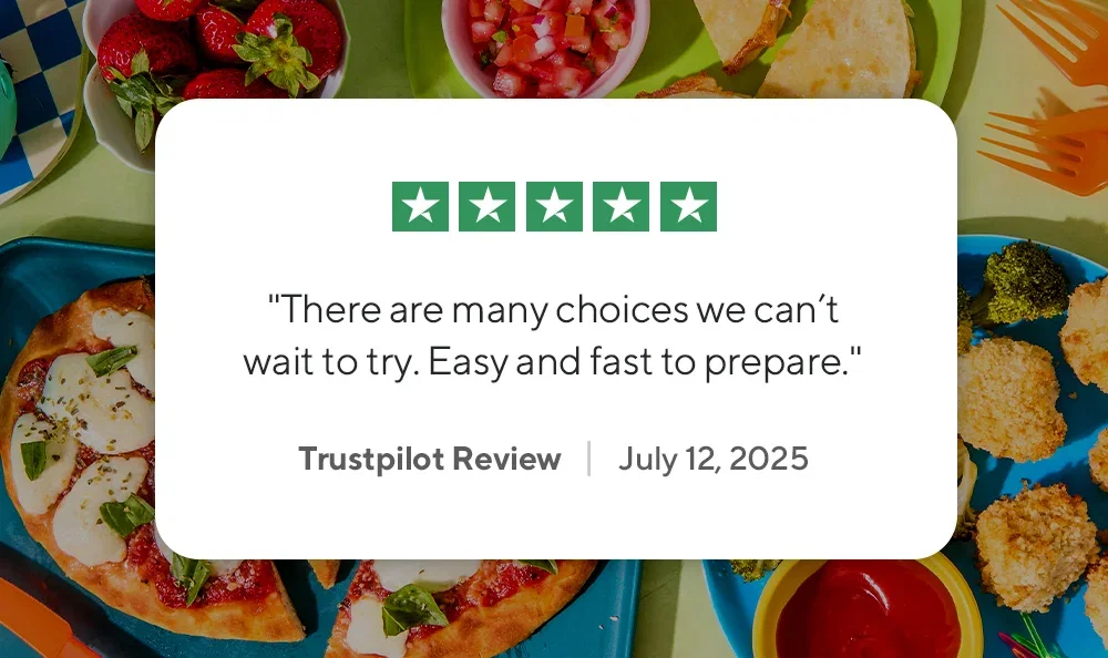 Our meals are made fresh by real chefs in local kitchens and delivered weekly