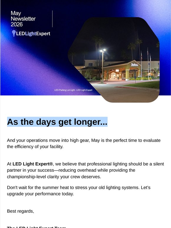 May 2026! - Newsletter From LED Light Expert