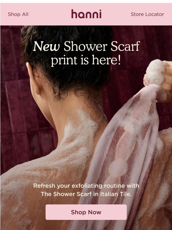 NEW Italian Tile Shower Scarf!