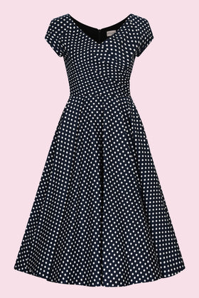 Hourglass Polka Dot Swing Dress