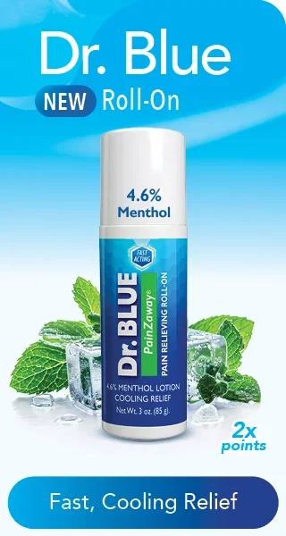 NEW! Dr.Blue Roll-On - Fast, Cooling Relief