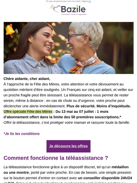 Offre spéciale pour la fête des mères !