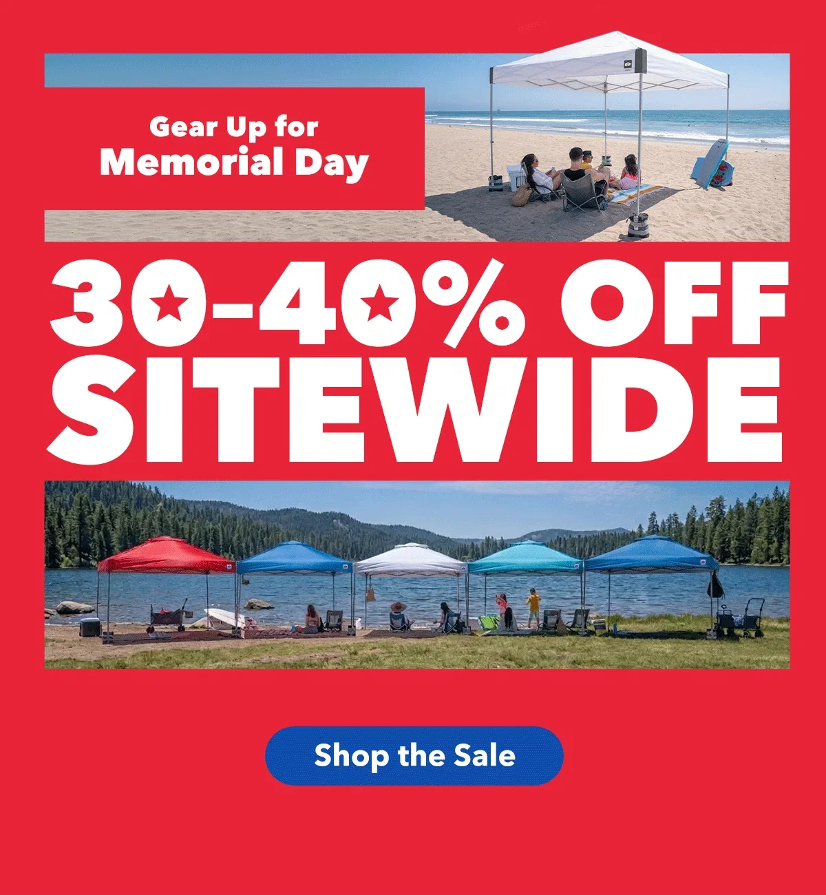 Gear Up for Memorial Day with 30-40% off Sitewide