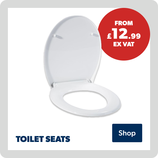 Toilet seats from £12.99 Ex. VAT