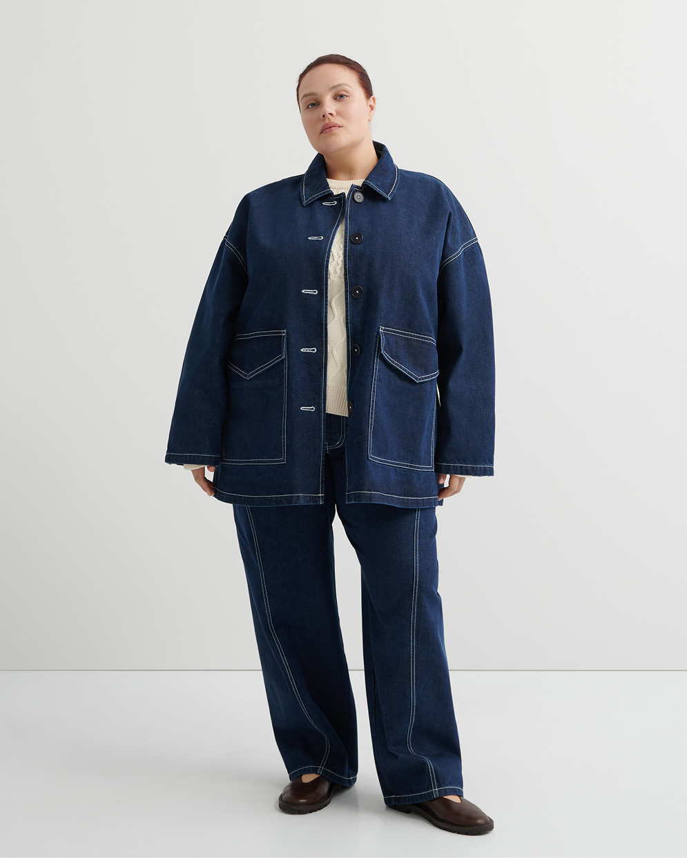 Portrait Jacket and Twist Jeans Indigo Denim