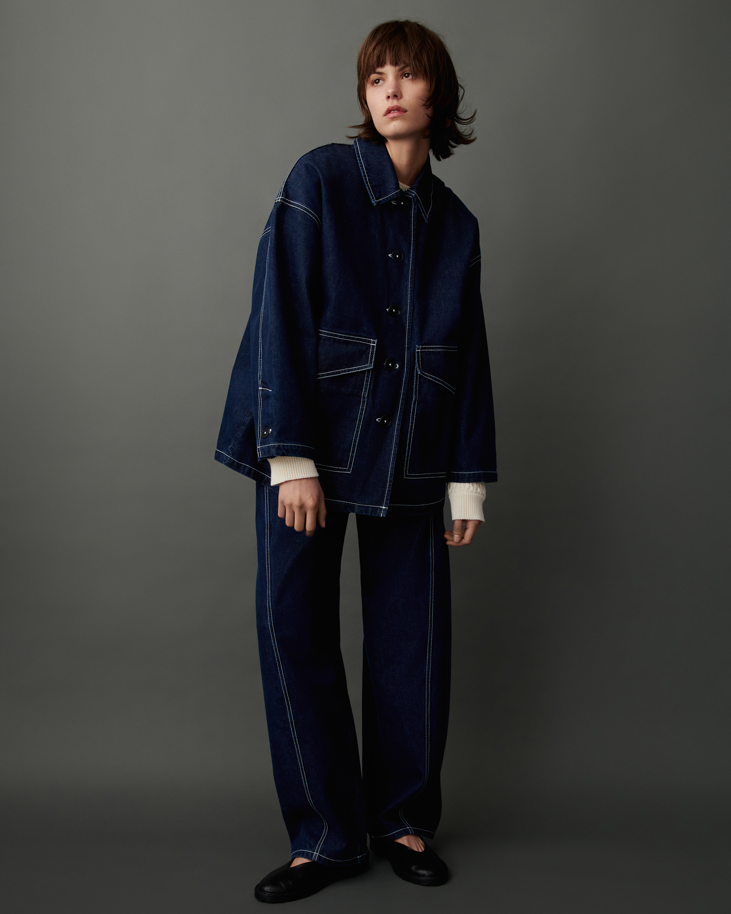 Portrait Jacket and Twist Jeans Indigo Denim