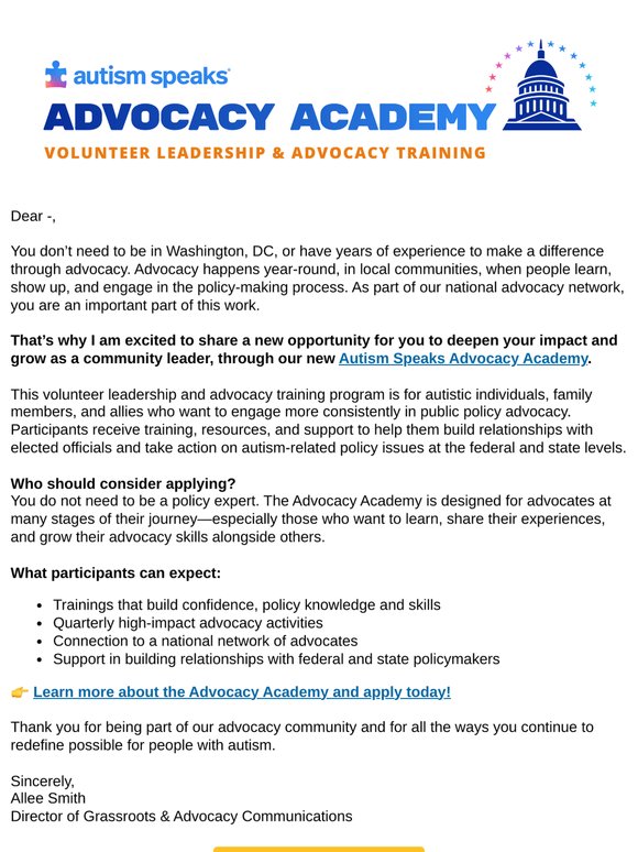A new way to advocate – you’re invited!