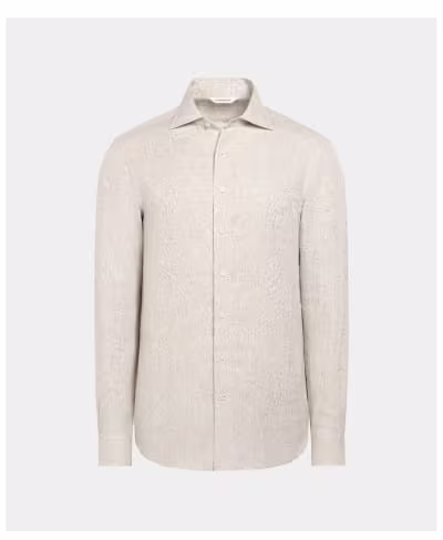 Beige linen shirt