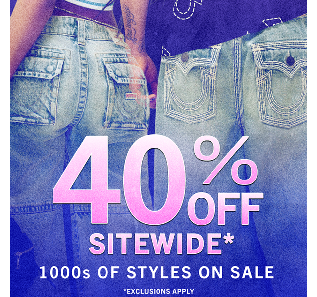 40% OFF SITEWIDE