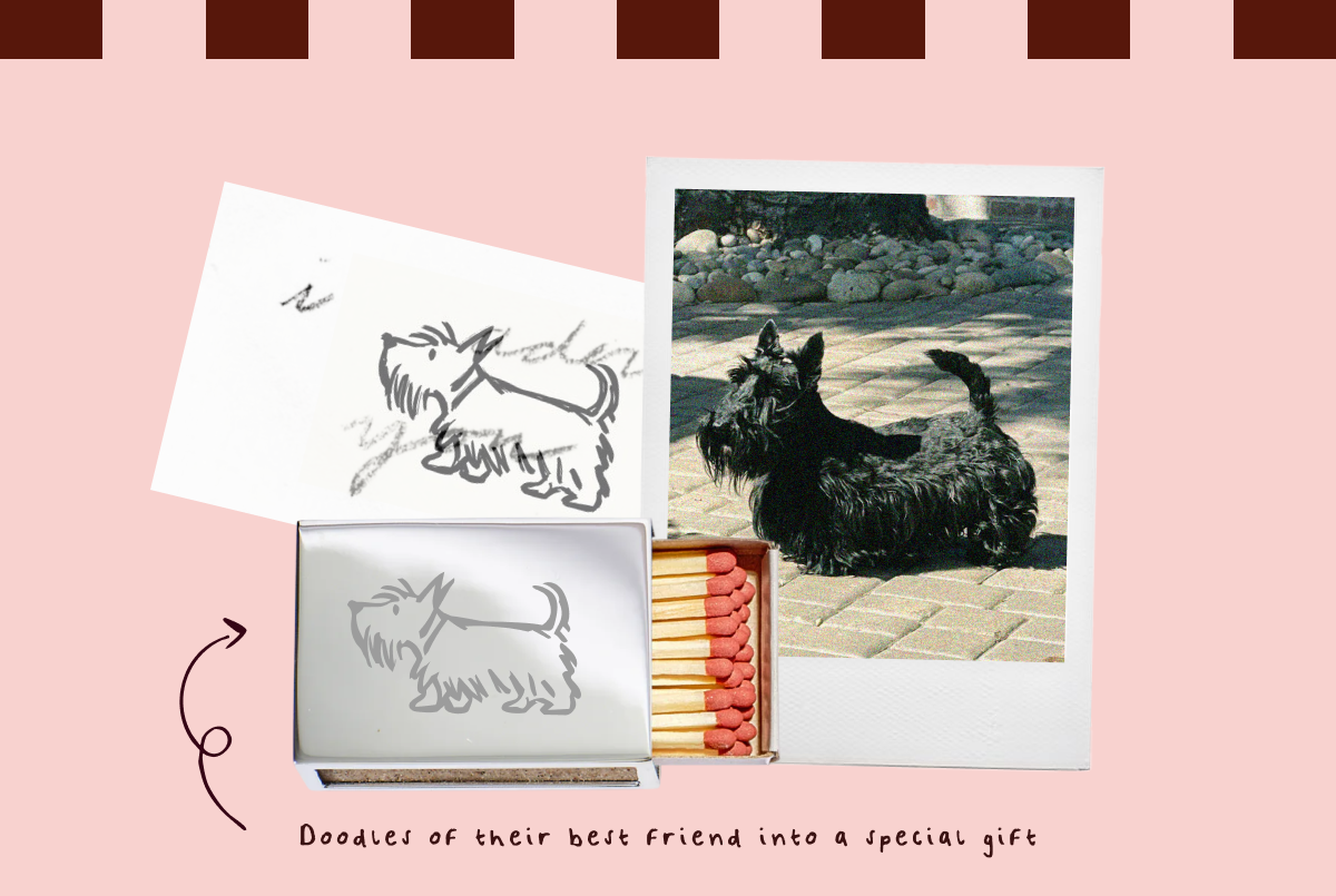 Handwritten Silver Matchbox 