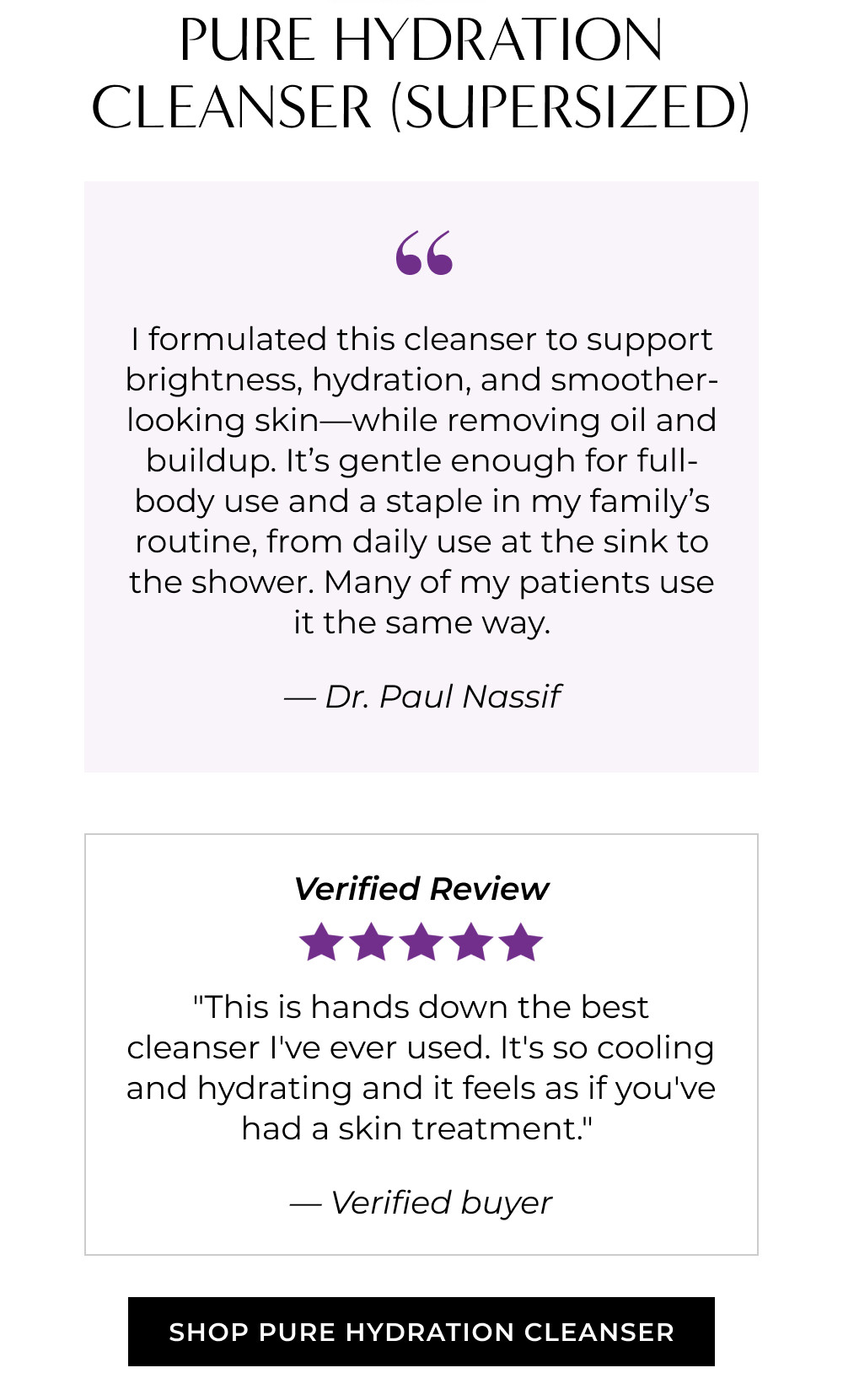 PURE HYDRATION CLEANSER (SUPERSIZED)