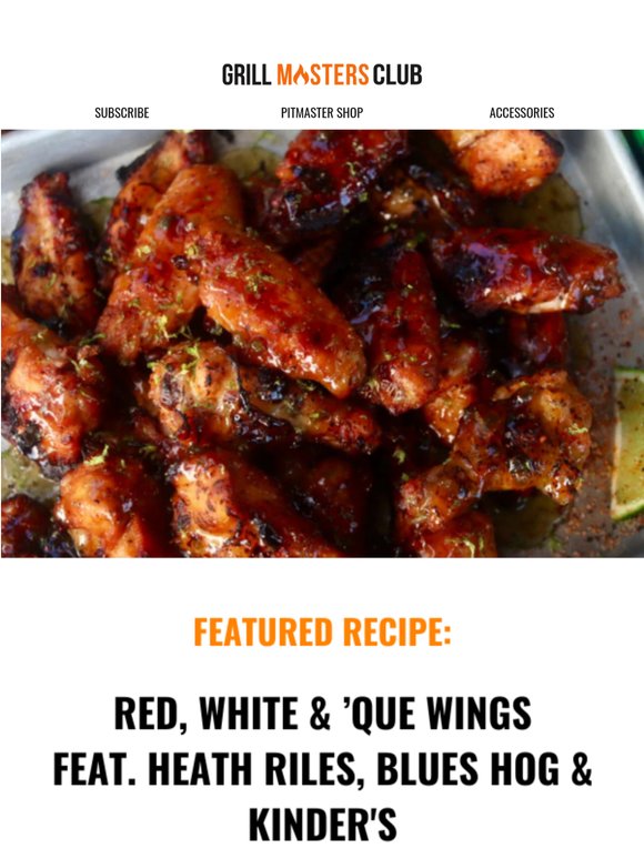 🗽Red, White & 'Que Wings