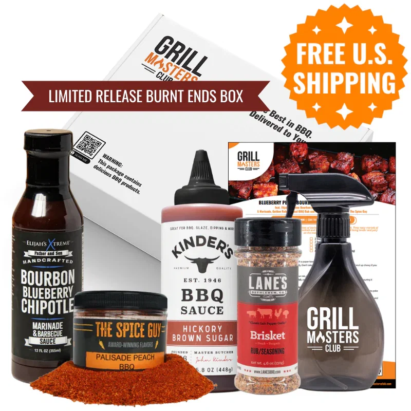 Image of Boss of Burnt Ends BBQ Box - Beef & Pork Belly Burnt Ends Sauce, Rub & Recipe Bundle