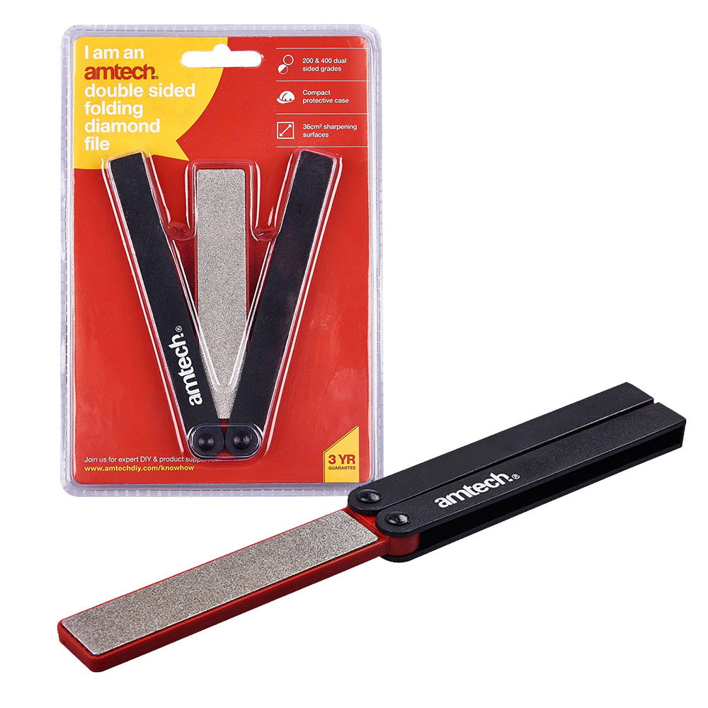 Amtech Double Sided Folding Diamond Sharpening File - £5.99 delivered