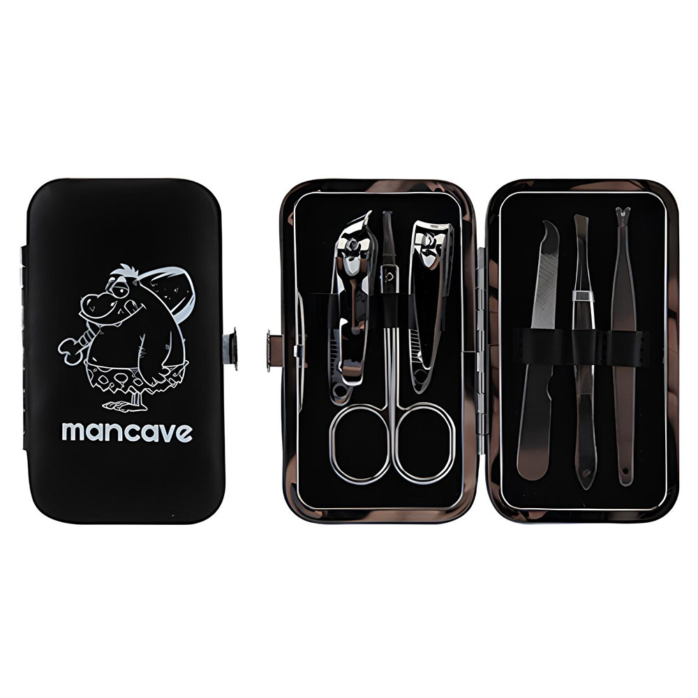 Mancave Nail Clipper Manicure Tool Set - Black - £4.29 delivered