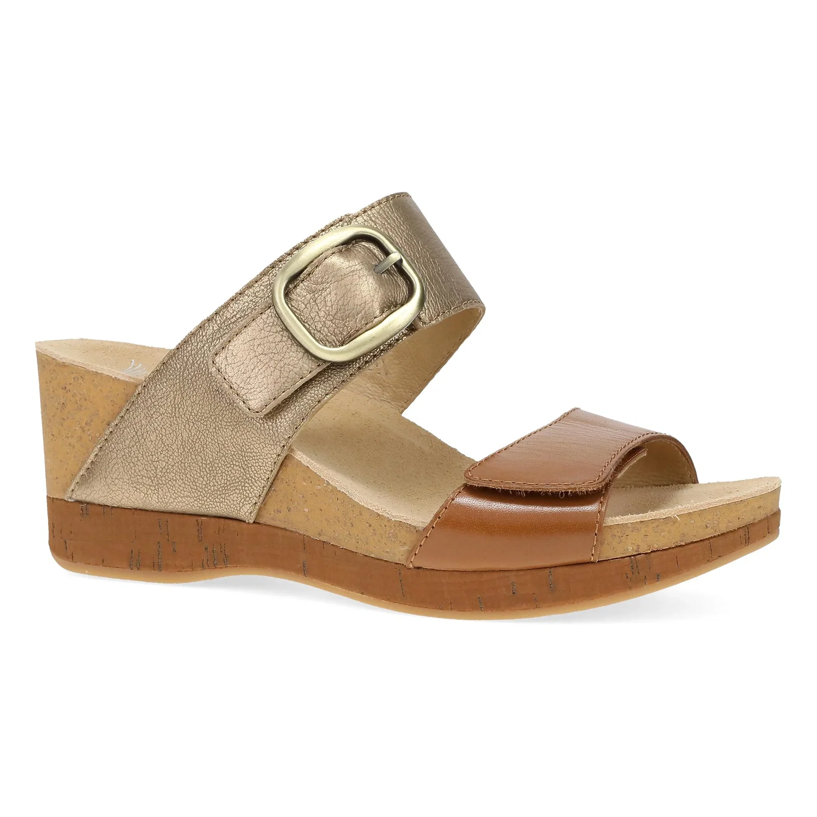 Image of Shannon<br>Gold/Tan Leather