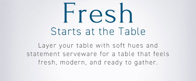 Fresh Starts at the Table