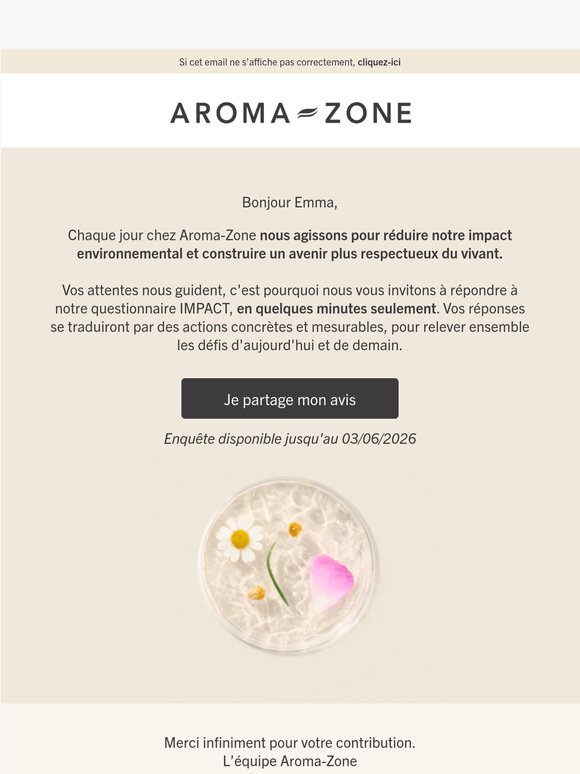 Nos engagements : Votre avis compte !