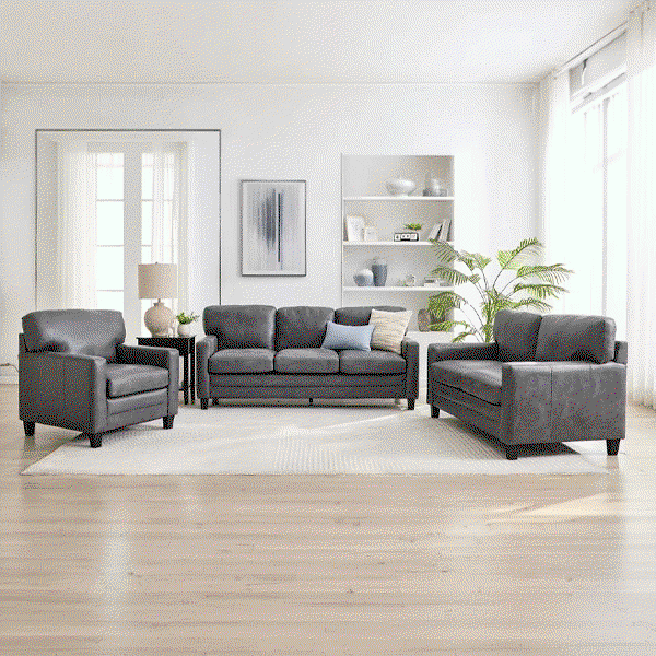 3tlg. Couchgarnitur - Grau
