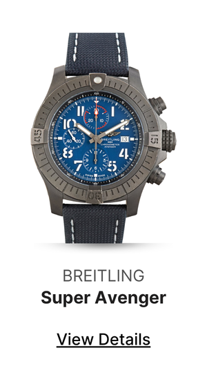 Used Blue Dial Breitling Super Avenger Chronograph 48 Night Mission