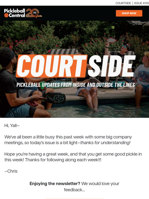 Pickleball Central Newsletter | Issue #015