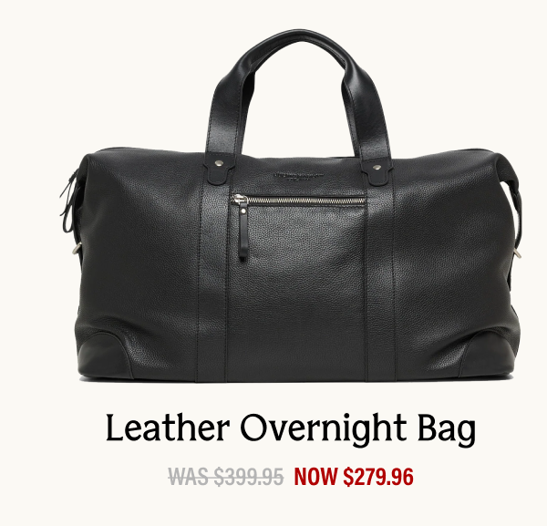 leather overnight bag