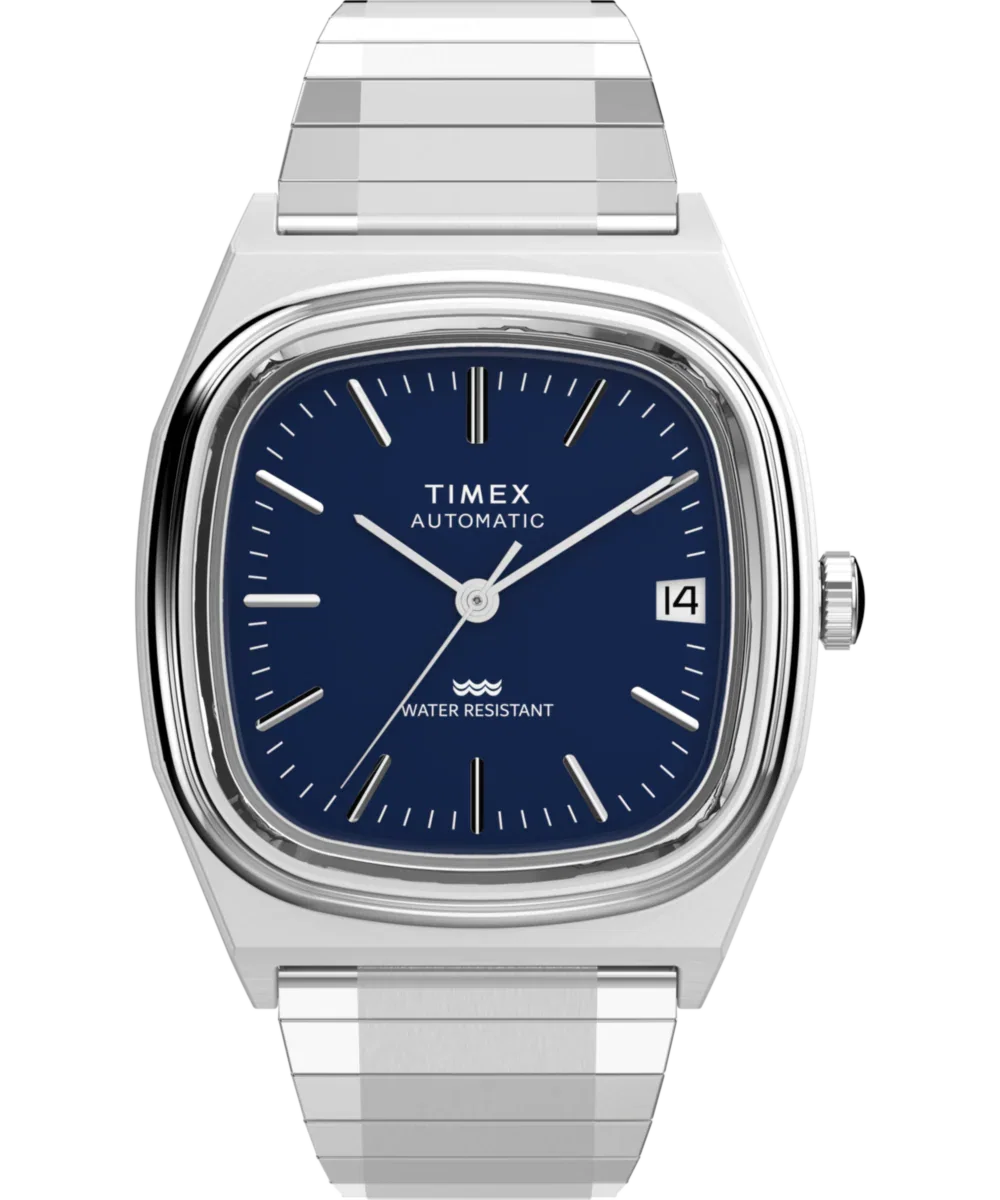 Image of Timex® Automatic 1983 E Line 34mm Stainless Steel Expansion Band Watch