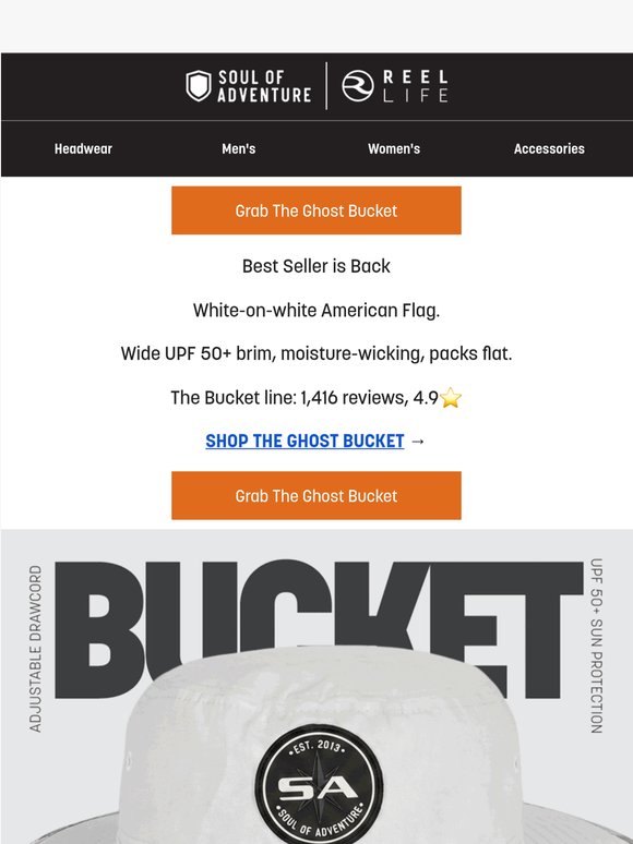 The Ghost American Flag Bucket Is Back 🇺🇸