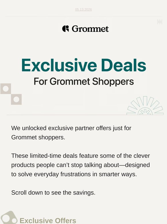 👀 Grommet shoppers unlocked exclusive deals