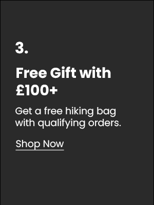 Free hiking bag with orders £100+